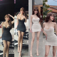 đầm body xanh enlly pass