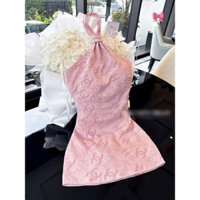 Đầm body yếm dập cao cấp Ngochy Boutique