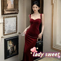 Đầm Bodycon dài màu trơn không tay Cami thời trang