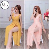 Đầm cánh tiên maxi xẻ đùi siêu xinh