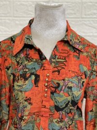 Đầm cao cấp , đầm trung niên tặng mẹ mẫu mới nhất năm nay - CAM - 3333 - 5XL