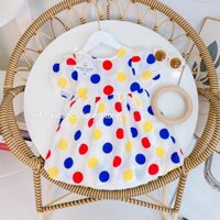 Đầm chấm bi màu sắc