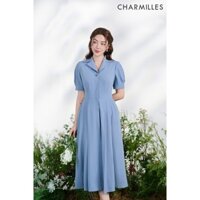 Đầm Charmlles cổ bẻ dáng xếp ly 24MD094XA