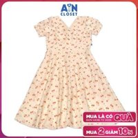 Đầm cho mẹ họa tiết Cherry nhì đỏ organza ánh nhũ - AICDMEB3OG6W - AIN Closet - Size 4 61-69kg