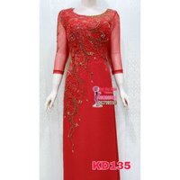 Đầm có tà áo dài , đầm thiết kế, quý phu nhân fashion, mã KD135