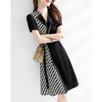 Đầm cổ vest zara dáng midi