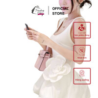Đầm Cổ Vuông 2 Dây Dáng Bí Phối Hoa
