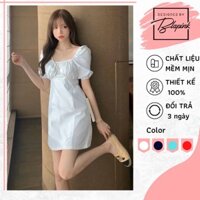 ĐẦM CỔ VUÔNG NHÚN NGỰC - EMMA DRESS T171