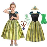 Đầm Công Chúa Anna Cho Bé Gái Trang Phục Cho Trẻ Em Đảng Vestido Carnaval Cosplay Quần Áo