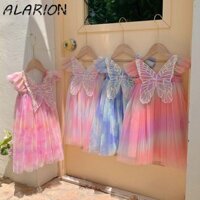 Đầm công chúa bé gái ALARION, Thiết kế mới Váy bong bóng bé gái ngọt ngào, Váy dạ hội cổ tích thanh lịch Váy cánh bướm thông thường mùa hè