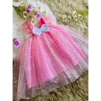 Đầm công chúa bé gái/ Đầm công chúa lưới kim tuyến giá rẻ cho bé gái 6 - 16kg