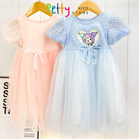 Đầm Công Chúa Cho Bé, Đầm Kuromi Cho Bé Kim Tuyến Lấp Lánh Dễ Thương Vải Lưới - PETTY Thời Trang Trẻ Em [4942]