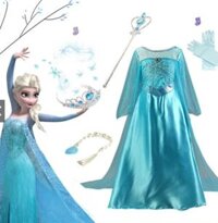 Đầm Công Chúa Elsa FROZEN Dành Cho Bé Gái