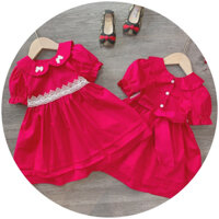đầm công chúa màu đỏ mặc Nô en và tết. hàng quảng châu lẻ size