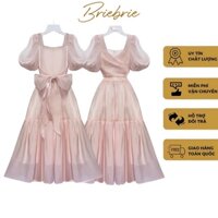 Đầm công chúa tay phồng Briebrie cao cấp chất liệu organza, sang chảnh - 308