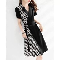 Đầm công sở cổ vest lật Zara