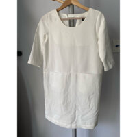 Đầm công sở trắng - The Cosmo - Size S