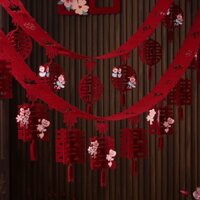 Đám Cưới Mái Vòng Hoa Trang Trí Phòng Khách Cầu Thang Tay Trang Trí Đám Cưới Phòng Mới Nam Nữ Vuông Phòng Ngủ Bộ 3.14