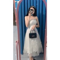 Đầm cúp ngực đi tiệc xinh hơn cô dâu lấp lánh cần pass