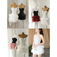 Đầm cúp ngực nhiều tầng tùng xoè công chúa đính charm