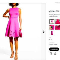 Đầm Cynthia Rowley Đi Tiệc Có 2 Màu Hồng Xanh Thun Lụa Mềm Mịn