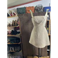 đầm dạ hai dây băng