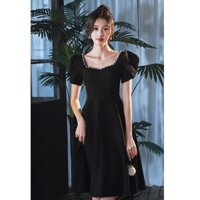 Đầm dạ hội đen cho phụ nữ, phong cách xã hội cao cấp, phong cách tiệc nhẹ nhàng, đầm nhỏ sexy, đầm mùa hè
