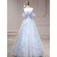 Đầm Dạ Hội Màu Xanh Dương Phong Cách Mới 2025 Cho Nữ 18 Tuổi