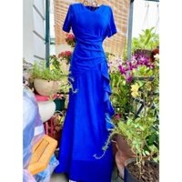 Đầm dạ hội tay ngắn ôm dáng dài 137cm lộng lẫy