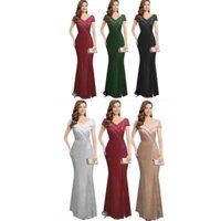 Đầm dạ hội trung niên đi tiệc đuôi cá xẻ tà bệt vai vạt lệch chất thun kim sa có lót size lớn 75kg, Đầm đuôi cá bệt vai