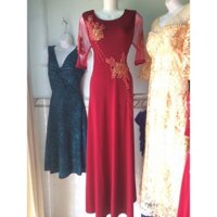 Đầm dạ hội trung niên đính đá 05