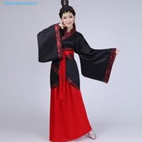 Đầm dài Hanfu tháng 9, Tay dài chắp vá Bộ đồ đường Trung Quốc, Sườn xám thời trang Phong cách cổ xưa Đầm khiêu vũ Trang phục truyền thống Trung Quốc Cosplay