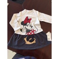 đầm dài tay chuột mickey