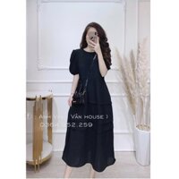 Đầm dáng chữ A dáng váy tiểu thư duyên dáng (2 màu)