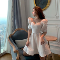 Đầm dáng xòe cúp ngực mini tay ngắn Emilyshop