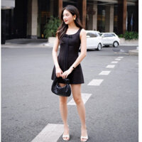 Đầm đen Fabric Holic dáng 2 dây có nơ ( không kèm áo )