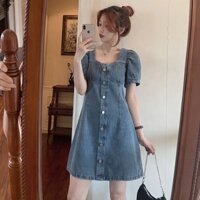 Đầm denim jean siêu xinh hot hit 2021 mã SP 17892
