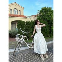 Đầm đi biển, dạo phố mùa hè hoa nhí chiết eo tôn dáng trẻ trung, xinh xắn - FLORA dress