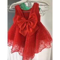 Đầm đỏ dự tiệc đuôi cá cho bé