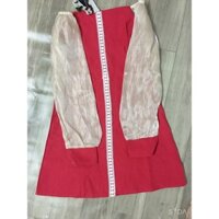 ĐẦM ĐỎ LỤA TƠ SỐNG