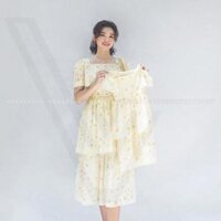 Đầm đôi Mẹ Bé 2 tầng Billy - Váy đôi mẹ và bé, đầm công chúa Bé Gái - Hàng thiết kế VanEssa