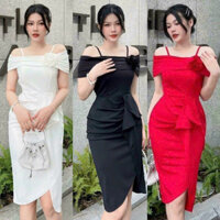 🍒Đầm dự tiệc body trễ vai MLXL2XL