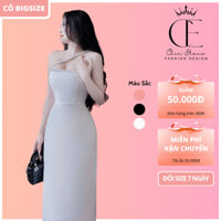 Đầm Dự Tiệc Cưới, Váy Thiết Kế Tafta Cúp Ngực Ôm Body Dáng Bút Chì Quyến Rũ H43