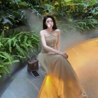 Đầm dự tiệc đính đá cổ chất phi đi tiệc sang trọng-ĐÁ NÂU