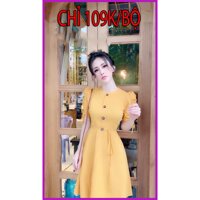 Đầm dự tiệc tay phồng cột nơ (Hàng Bán Shop) thời trang SUSU_FASHION193