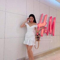 Đầm đuôi cá trễ vai ( ảnh thật )