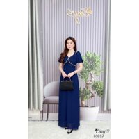 Đầm EMY EM6981  Dạ Hội Cổ Cách Điệu