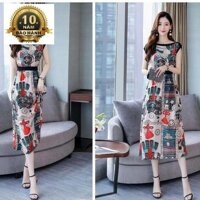 Đầm form dài họa tiết thổ cẩm Misa Fashion MS338 cực sang chảnh – Có 2 màu