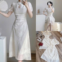 ĐẦM GẤM HỒNG CỔ TÀU