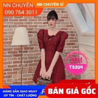 ĐẦM GẤM NƠ SIÊU XINH TS324 ❤100% ẢNH THẬT❤ HÀNG ĐẸP